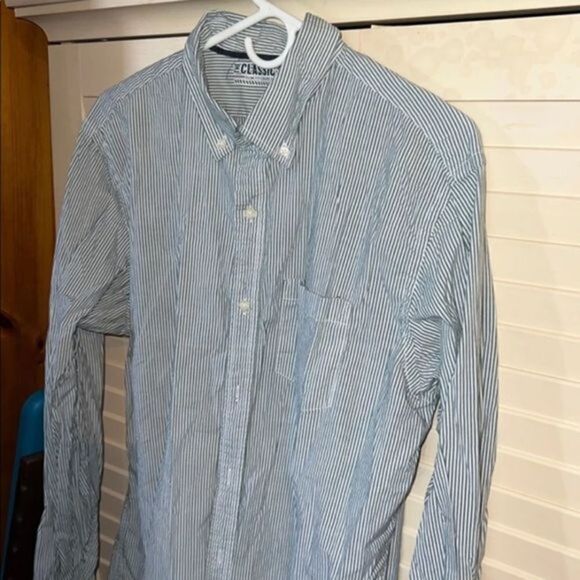 Old navy striped button down shirt - Picture 1 of 5